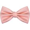 Branduce Rose Gold Bow Tie for Men Adjustable Pre-tied Silk Blend Blush Pink Bowties for Wedding Business Party (BB09-24)