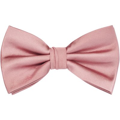 Branduce Dusty Pink Bow Tie for Men Adjustable Pre-tied Silk Blend Bowties for Wedding Business Party (BB09-36)