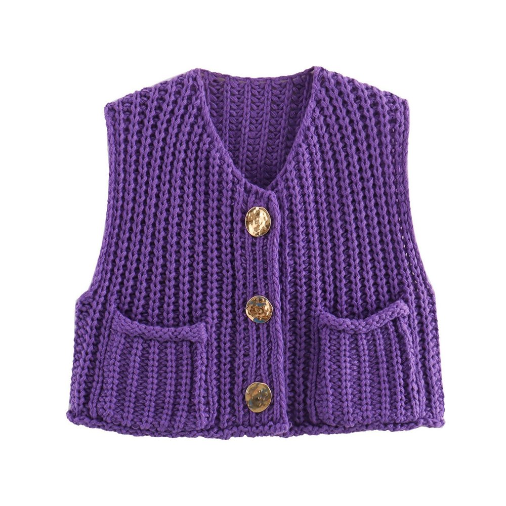 Thin Sweaters for Women,Oversized Sweater Vest Women Casual V Neck Houndstooth Knit Sweaters 2025 Fall Aesthetic Checkered Work Vests(Medium,Purples)