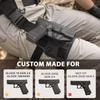 Level II Tactical G19 Drop Leg Holster, Thigh Holster Fits G19 GEN 3-5 G19X/44/45,G23/32 Gen 3-4, Level II Retention Index Finger Release, Toolless Adjustment, Right Hand view 3