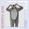 COSUSKET Snug Fit Adult Koala Oneise Pajamas, Halloween Sherpa Women's Cosplay One Piece Animal Costume view 3