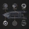 2 Person Inflatable Durable Fishing Kayak Armoured PVC Watercraft with Motor Mount Stern - 130'' x 43'' x 11.8 view 3