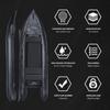 2 Person Inflatable Durable Fishing Kayak Armoured PVC Watercraft with Motor Mount Stern - 130'' x 43'' x 11.8 view 4