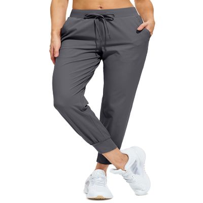 Libin Joggers for Women Tall/Regular/Petite Dance Sweatpants Athletic Workout Trousers Pants Tapered Casual Teacher Yoga Pants for Running Golf Work Cloths, Dark Grey 3XL