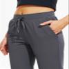 Libin Joggers for Women Tall/Regular/Petite Dance Sweatpants Athletic Workout Trousers Pants Tapered Casual Teacher Yoga Pants for Running Golf Work Cloths, Dark Grey 3XL view 3