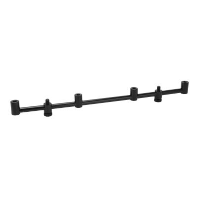 Aluminium Oy Fishing Rod Pod Stand Holder with Dual Heads 25cm Bar Bracket for Fishing Rod Rest and Buzz Stand. (4 heads 45cm)