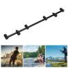 Aluminium Oy Fishing Rod Pod Stand Holder with Dual Heads 25cm Bar Bracket for Fishing Rod Rest and Buzz Stand. (4 heads 45cm) view 3