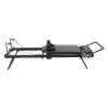 Pilates Reformer, Foldable Pilates Machine Equipment with 3 Adjustable Sliding Rope Heights & 2 Gears Spring Tension for Home Gym Workout Use, 260lbs Capacity (Black) view 4