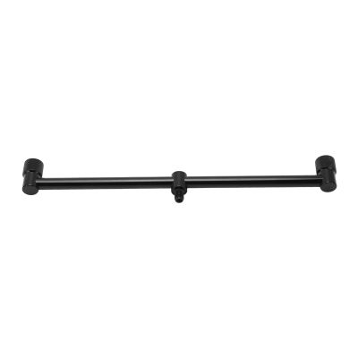 Aluminium Oy Fishing Rod Pod Stand Holder with Dual Heads 25cm Bar Bracket for Fishing Rod Rest and Buzz Stand. (2 heads 30cm)