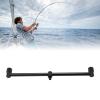 Aluminium Oy Fishing Rod Pod Stand Holder with Dual Heads 25cm Bar Bracket for Fishing Rod Rest and Buzz Stand. (2 heads 30cm) view 2