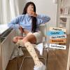 4 Pairs Compression Socks for Women Circulation-Best Mild Support for Flexible Fit Design, Gentle Pressure Feel, Practical Everyday Choice for Simple Comfort Needs Stylish Flower S-M view 4