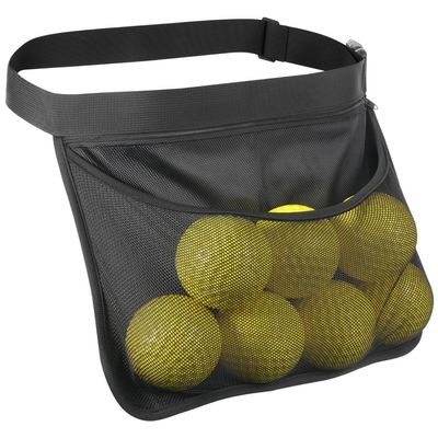 byepica Waist Bag Tennis Ball Holder, Pickleball Carrier With Mesh Pocket & Zipper Compartment, Adjustable Waist Pack For 6-8 Tennis/Pickleballs For Men & Women