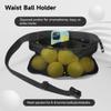 byepica Waist Bag Tennis Ball Holder, Pickleball Carrier With Mesh Pocket & Zipper Compartment, Adjustable Waist Pack For 6-8 Tennis/Pickleballs For Men & Women view 3