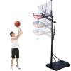 Portable Sports Basketball Hoop Outdoor, 7.5-10ft Adjustable Backboard System, Fillable Base, Weather-Resistant for for Adults/Teenagers/Youth in Backyard/Driveway/Indoor view 1