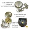 Backpacking Navigation Handmade Brass Personalize Compass for Best Man Get Well Hiking Camping Hunting Trekking Sailing Adventure Travelling Graduation Day Birthday Gifts for Son Back to School view 3