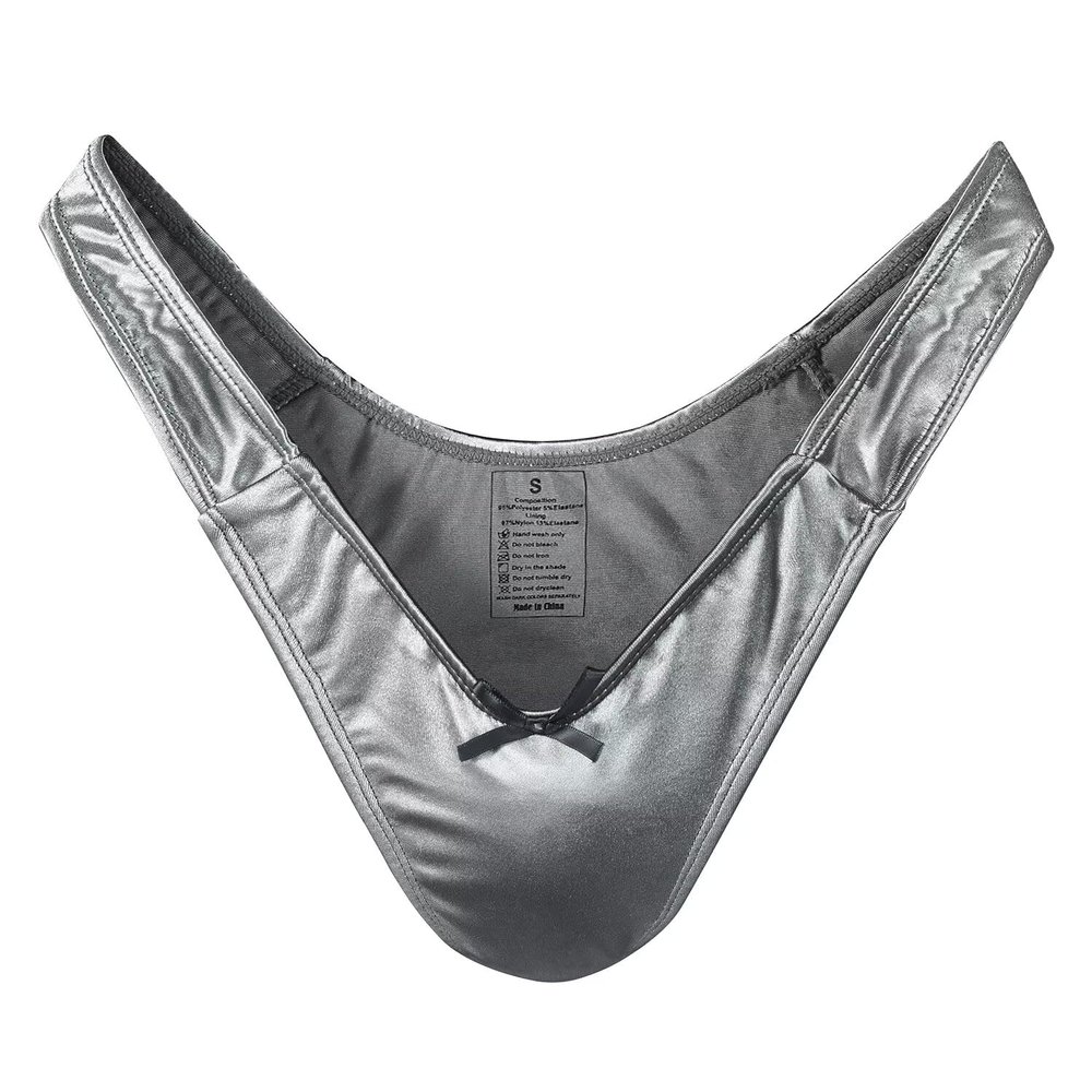 Landofgenie Thong Tucking Gaff Panties For Crossdressers Transgender Individuals Smooth Silky Hidden Gaff Shaping Brief Grey 4XL