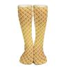 GoasNei Waffles Pattern Socks Sport Socks for Women Men Breathable Long Socks for Running Athletic Travel view 1
