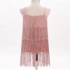AFAVOM Toddler Girls Latin Dance Tassel Dress Sleeveless Fringe Cami Salsa Dress Dancewear Flapper Ballroom Dress Cha Cha Rumba Dancing Dress Kids Tango Samba Swing Dress Pink 6-7 Years view 4