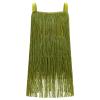 AFAVOM Toddler Girls Latin Dance Tassel Dress Sleeveless Fringe Cami Salsa Dress Dancewear Flapper Ballroom Dress Cha Cha Rumba Dancing Dress Kids Tango Samba Swing Dress Green 6-7 Years view 1