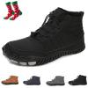 Giltpeak Barefoot Mens Wide Barefoot Mens Winter, Winter Wide Toe Barefoot Comfortable Shoes Boots, Barefoot Womens(8820 Black,7.5Women/5.5Men) view 1