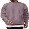 JMIERR Mens Shirts Cotton Midweight Pullover Sweatshirts Fleece Casual Fashion Long Sleeves Clothing Mens Winter Apparel, US40(M), Valerian view 1