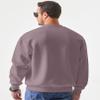 JMIERR Mens Shirts Cotton Midweight Pullover Sweatshirts Fleece Casual Fashion Long Sleeves Clothing Mens Winter Apparel, US40(M), Valerian view 2