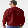 JMIERR Men's Casual Fleece Long Sleeves Crewneck Essential Sweatshirts Thick Cotton Pullover Sweatshirt for Men, US38(S), Red view 2