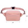 Fanny Pack Waist Pack Crossbody Bags for Women, Waterproof Sling Bag Cross Body Bag for Running Sports Travel - Pink view 2