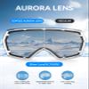 COPOZZ H2 Ski Goggles, Hyperbolic OTG Snow Goggles, Reduce Visual Distortion, Anti Fog UV Protection Interchangeable Lens, Snowboard Goggles for Adult Men Women Youth - Silver Frame Red Lens(vlt 23%) view 3