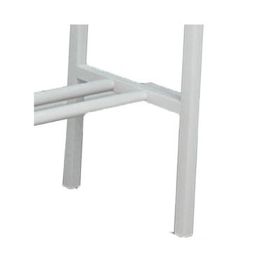KIYILIHI Tennis Racket Storage Rack, Floor Standing Badminton Racket Holder, Tennis Racket Organiser with Foam Arms,Suitable for Garages Tennis Courts Gymnasiums Clubs Schools(White)