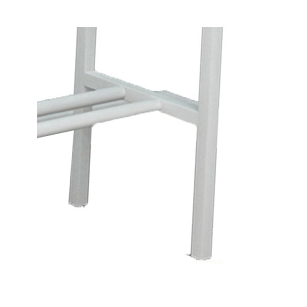 KIYILIHI Tennis Racket Storage Rack, Floor Standing Badminton Racket Holder, Tennis Racket Organiser with Foam Arms,Suitable for Garages Tennis Courts Gymnasiums Clubs Schools(White)