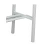 KIYILIHI Tennis Racket Storage Rack, Floor Standing Badminton Racket Holder, Tennis Racket Organiser with Foam Arms,Suitable for Garages Tennis Courts Gymnasiums Clubs Schools(White) view 1