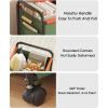 KIYILIHI Tennis Racket Storage Rack,Rolling Badminton Racket Organizer Rack,Yoga Mat Storage Basket with Side Pocket, for Yoga Mat Badminton Racket Tennis Racket Skipping Rope(Black,X-Large) view 3