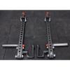 NYZAL Multifunctional Squat Rack Attachment Double Push Arm, Heavy Duty Adjustable Jammer Arms Lever Arms, for 3x3 Rack with 1" Hole view 1