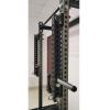 NYZAL Multifunctional Squat Rack Attachment Double Push Arm, Heavy Duty Adjustable Jammer Arms Lever Arms, for 3x3 Rack with 1" Hole view 2