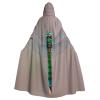 QASNLU Dragonfly print Halloween hooded cape decoration cape costumes for witches, Mardi Gras, Christmas view 1