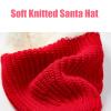 Baby Christmas Hat Santa Knitted Hat Winter Warm Beanie Knit Xmas Hat for Unisex Toddler Newborn Infant view 2