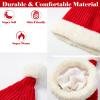 Baby Christmas Hat Santa Knitted Hat Winter Warm Beanie Knit Xmas Hat for Unisex Toddler Newborn Infant view 3