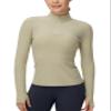 THE GYM PEOPLE Women's Half Zip Golf Workout Shirts Long Sleeve Soft Warm Yoga Athletic Pullover Sweatshirts with Thumb Hole view 1