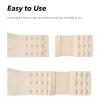 3Pcs Women's Bra Extender 5 Hook, Bra Extenders Plus Size, 5 Hooks Soft Stretchy Bra Extension Strap (Black) view 4