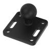AMPS Square Plate, Hard Anodized Aluminum Alloy Rubber Sturdy Standard Hole Prevention Ball Mount Base for Kayak view 3