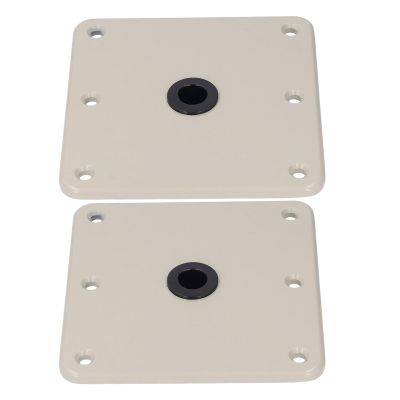 Jopwkuin Boat Seat Pedestals, Boat Seat Base Aluminum Alloy Lightweight Oxidation Easy to Disassemble 7inx7in for Replacement