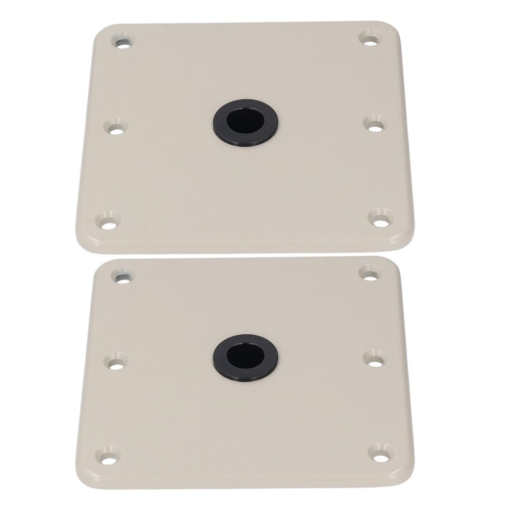 Jopwkuin Boat Seat Pedestals, Boat Seat Base Aluminum Alloy Lightweight Oxidation Easy to Disassemble 7inx7in for Replacement