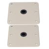 Jopwkuin Boat Seat Pedestals, Boat Seat Base Aluminum Alloy Lightweight Oxidation Easy to Disassemble 7inx7in for Replacement view 1