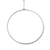 GXFCHYL Complete Aerial Hoop Kit Professional Aerial Lyra Hoop Set Pilates Ring Single Point Yoga Ring Dancing Circus Aerial Yoga Equipment for Dancing Yoga Training,Silver (90cm) view 1