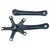 HDNSAUD Bicycle Crank Bike Crank Arm 165mm 170 130BCD Single Speed 42T 44T Aluminum Square Taper Hole Fixed Gear Bicycle Crankset Chain Ring Road Bike crankset(44T Black crankset) view 3