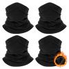 Finvizo Winter Neck Warmer for Men Women: 4 Pack Neck Gaiter Face Ski Mask Windproof Face Cover Fleece Balaclava Scarf for Cold Weather Outdoor Sports view 1