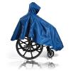 HDNSAUD Wheelchair Raincoat Wheelchair Poncho Adult Elderly Seniors Wheelchair Cape Heavy Duty Reusable Full Waterproof Coverage Zip Front Hood view 1