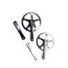 HDNSAUD Bicycle Crank Fixed Gear Crankset 49T Integrated Crankset 144 BCD CNC Crank Disc Chain Wheel Tooth Plate Single Speed Aluminum Alloy Crankset Road Bike crankset view 2