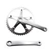 HDNSAUD Bicycle Crank Fixed Gear Crankset 49T Integrated Crankset 144 BCD CNC Crank Disc Chain Wheel Tooth Plate Single Speed Aluminum Alloy Crankset Road Bike crankset view 3